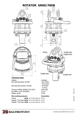 Ротатор Baltrotors GR60/78DB